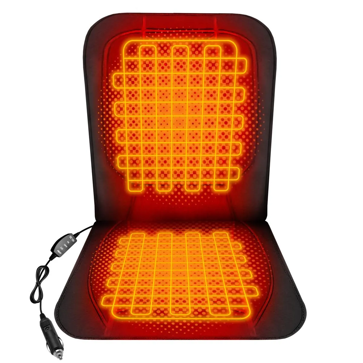 ActionHeat 12V Luxury Heated Car Seat Cushion