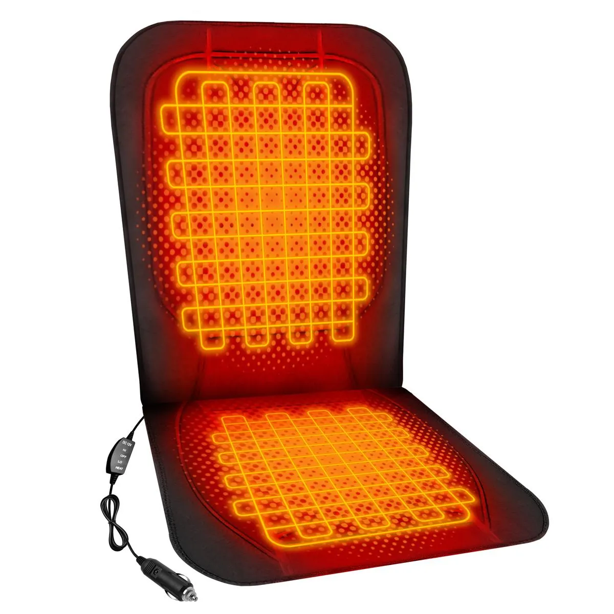 ActionHeat 12V Luxury Heated Car Seat Cushion