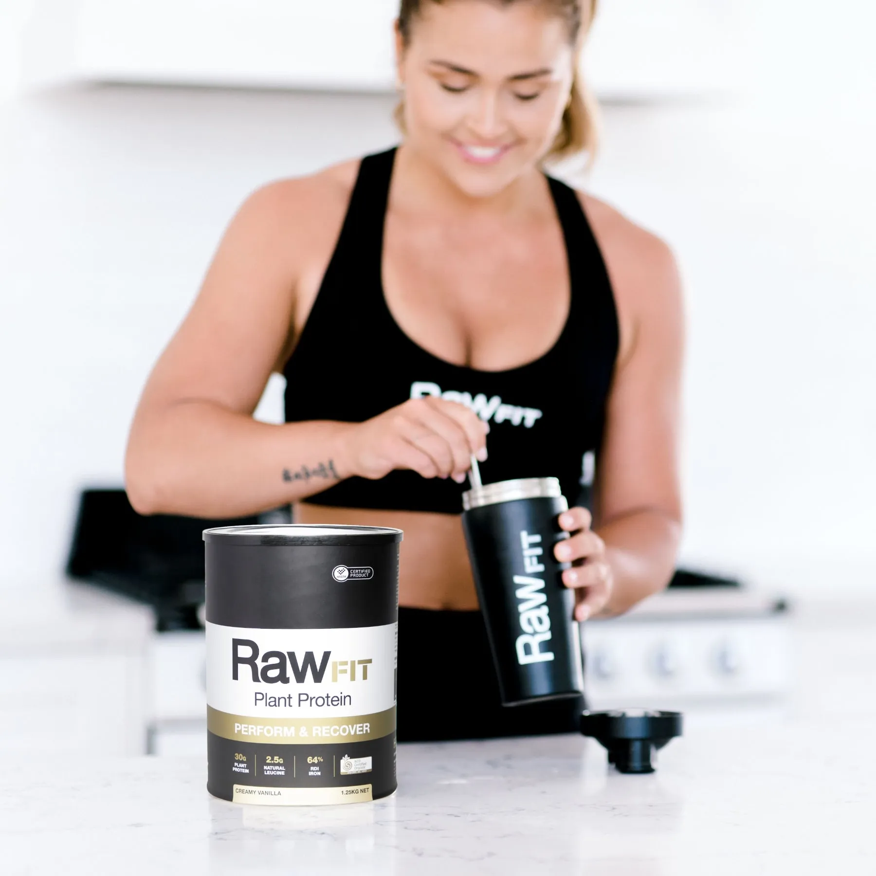 Amazonia - RawFIT Plant Protein Perform & Recover Creamy Vanilla