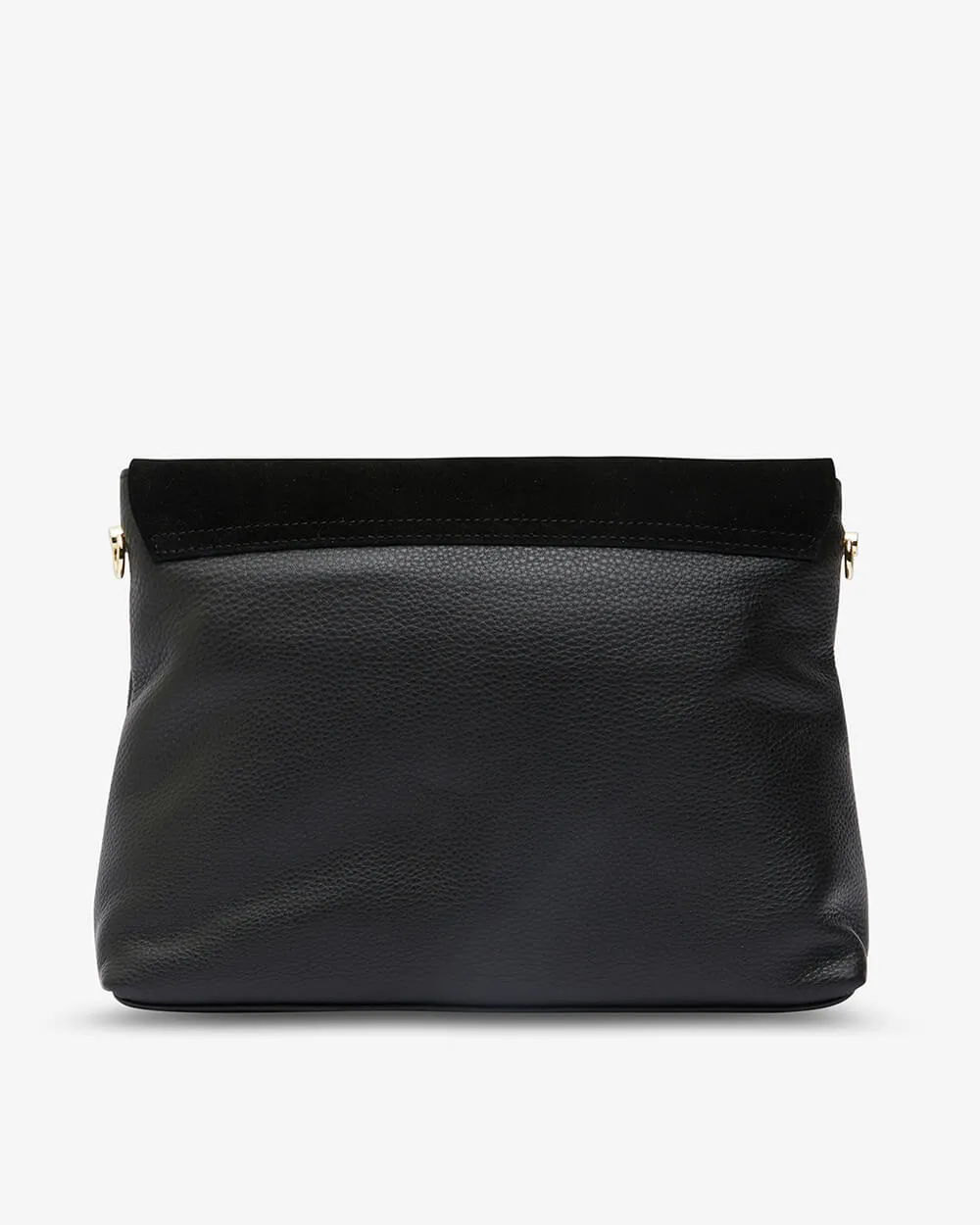 Amber Bag - Black Suede/Pebble