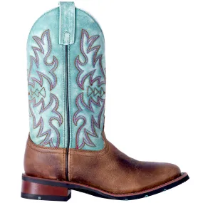 Anita Embroidered Square Toe Cowboy Boots