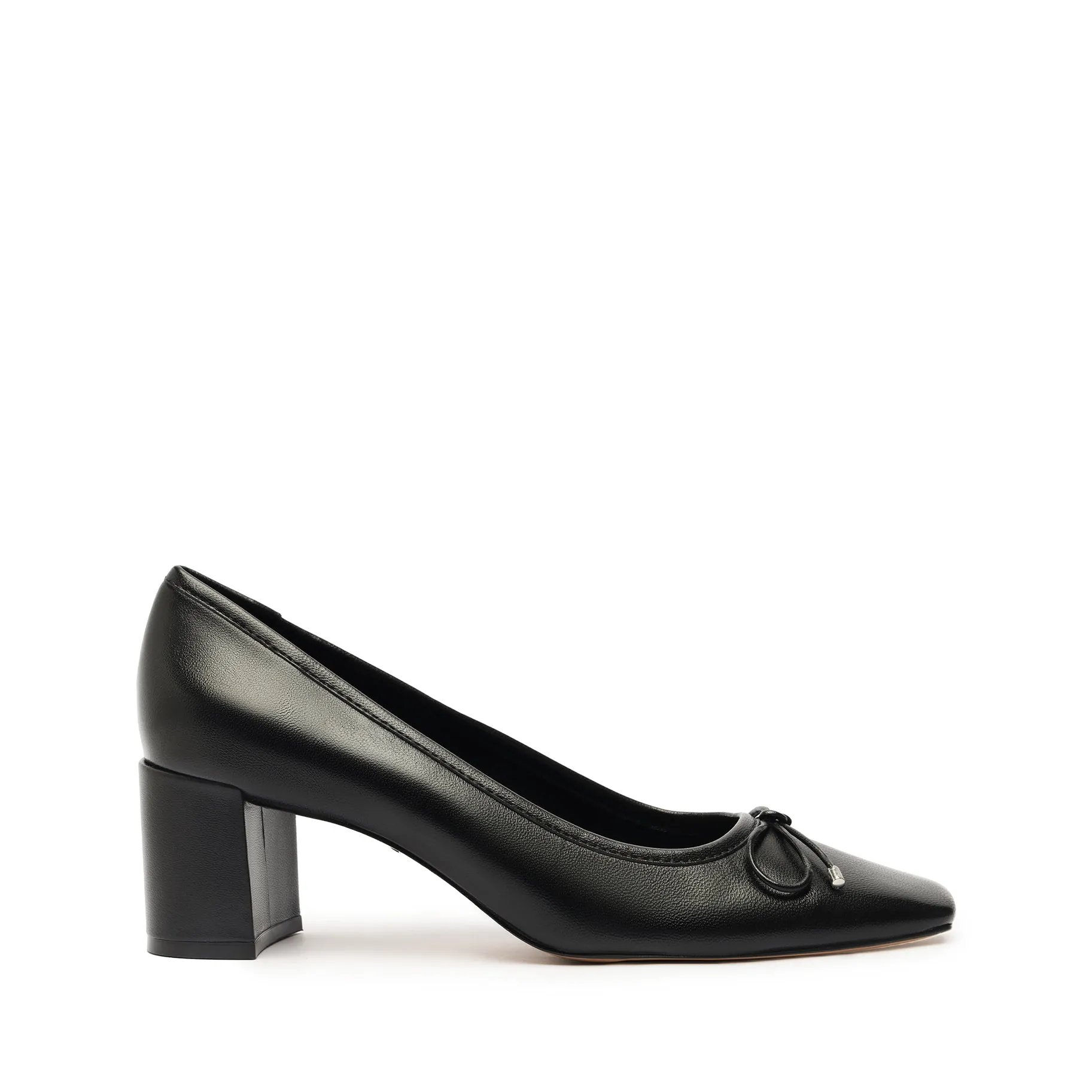 Arissa Block Leather Pump