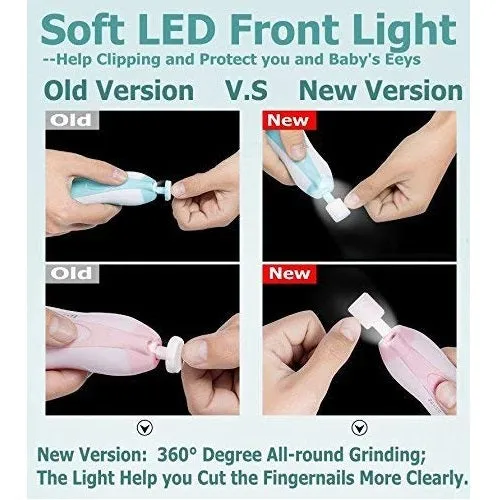 Baby Nail Trimmer File with LED Light