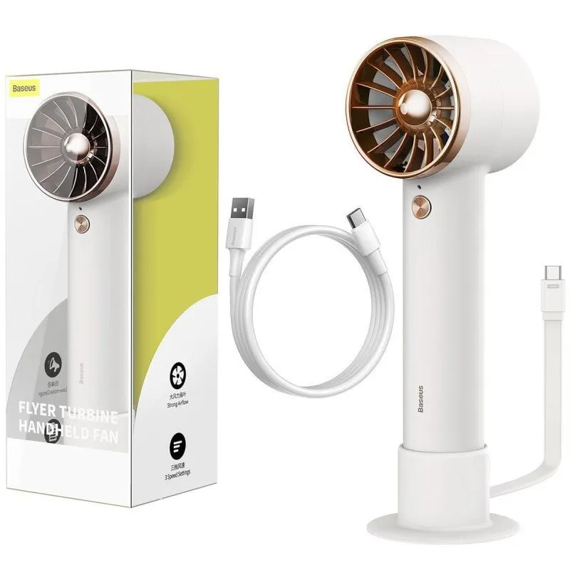 Baseus Flyer Turbine Handheld Fan 4000mAh White