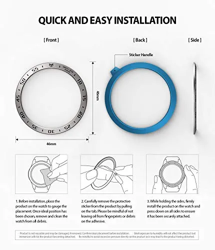 Bezel Styling for Galaxy Watch 46mm / Galaxy Gear S3 Frontier  -  GW-46-01