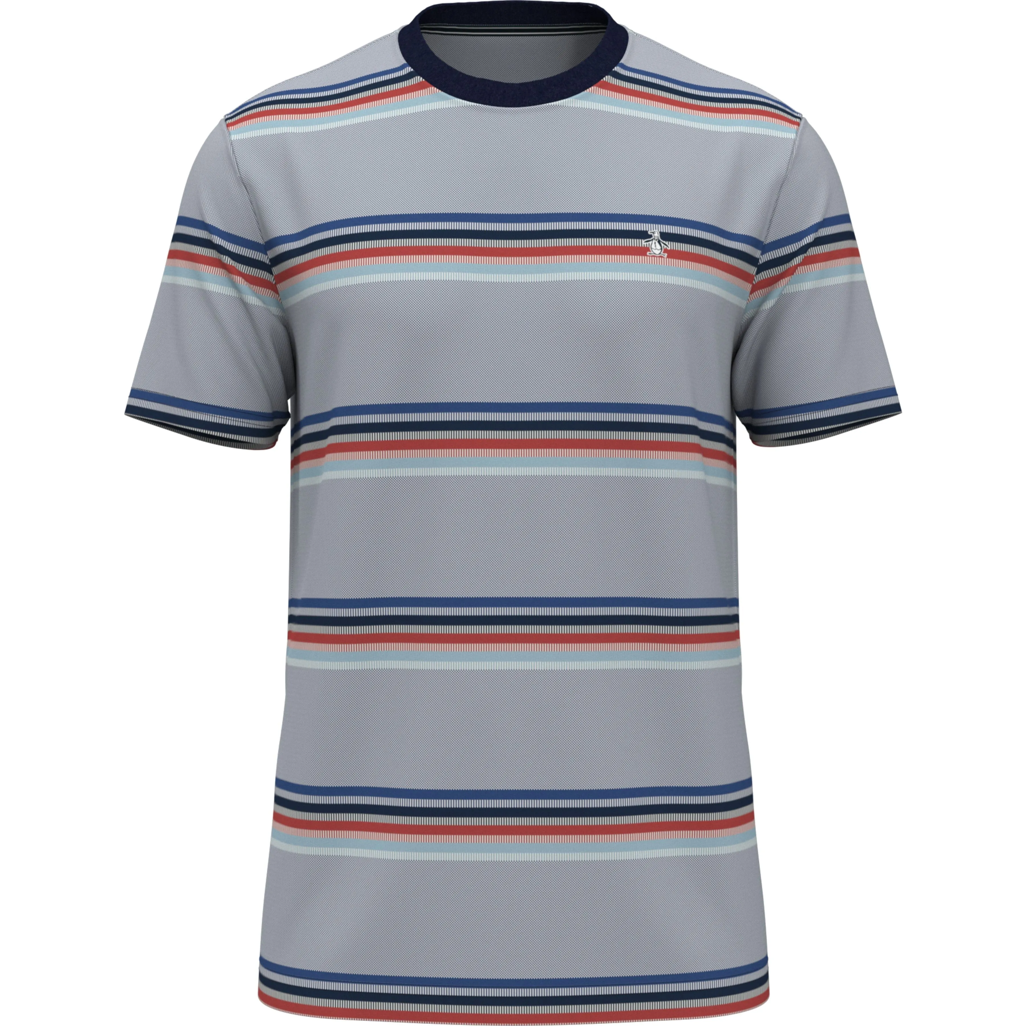 Birdseye Pique Engineered Stripe Tee