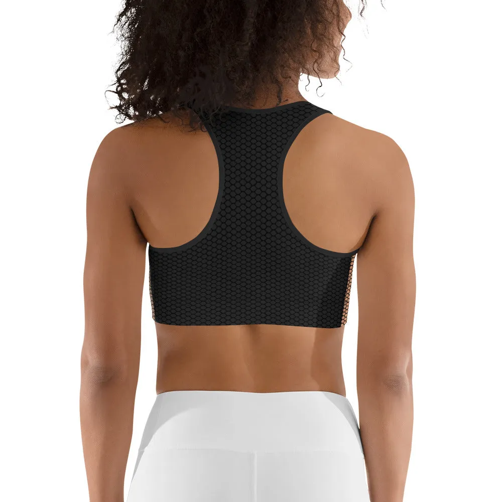 Bold Butterfly Mesh Sports Bra