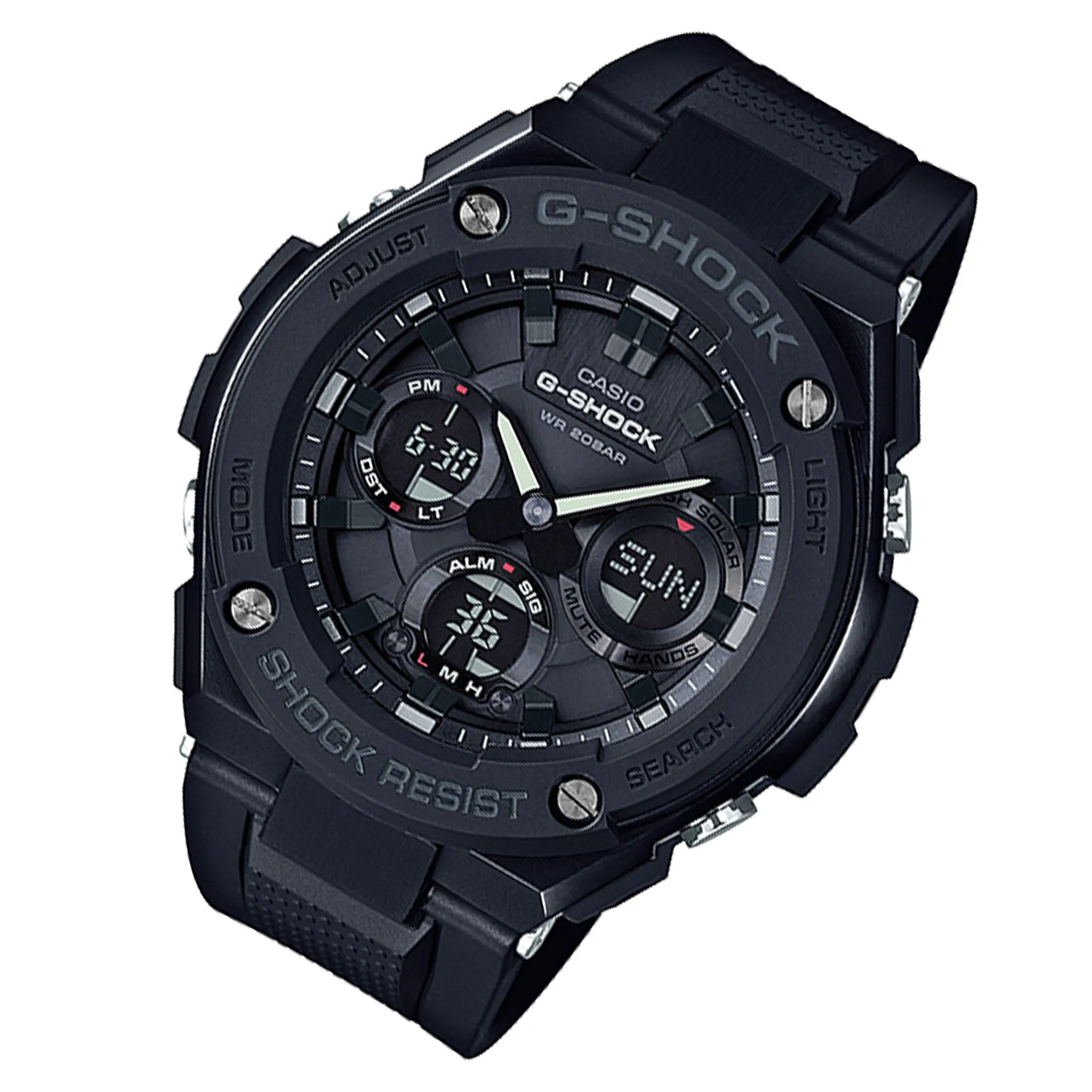 Casio G-SHOCK G-STEEL Black Resin Analogue-Digital Men's Watch - GSTS100G-1B