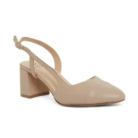 Chapter Heel in Nude Leather