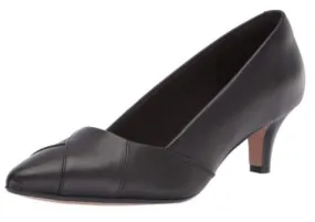 Clarks Linvale Sage- Black Leather Pumps