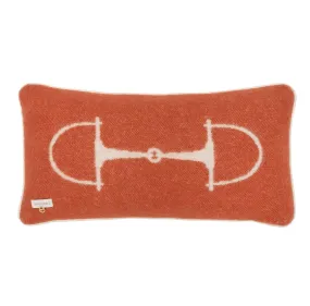 CLASSIC BIT CUSHION NZ WOOL RUST OANGE