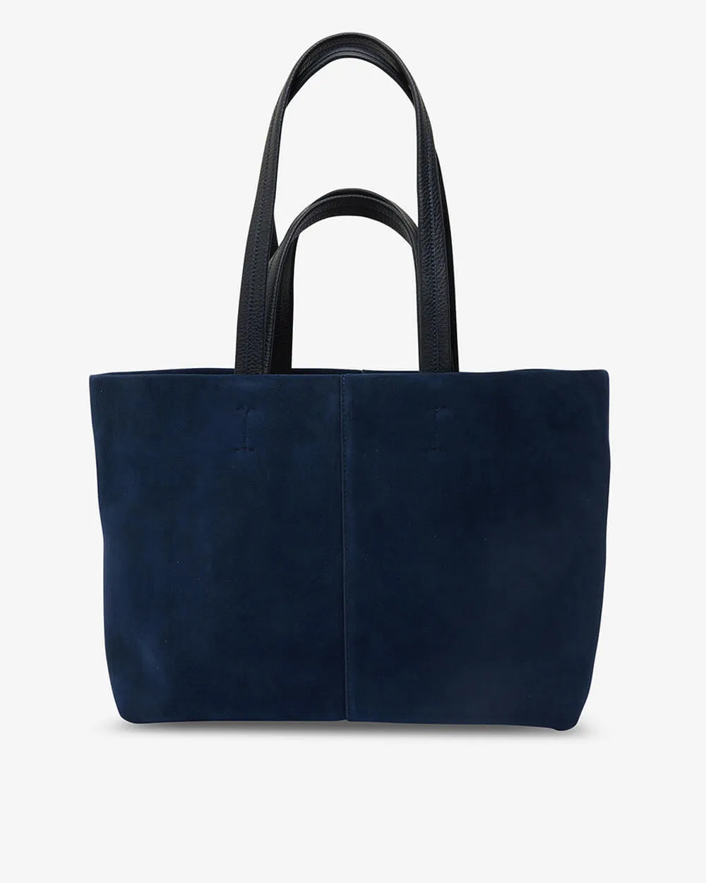 Claudia Open Tote Small - Navy Suede