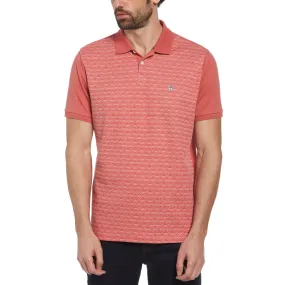 Diamond Jacquard Front Polo