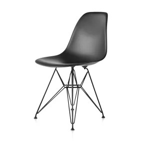 Eames® Molded Recycled Plastic Side Chair - Black