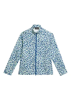 Evertine Rain Jacket Print / Leopard Aruba Blue