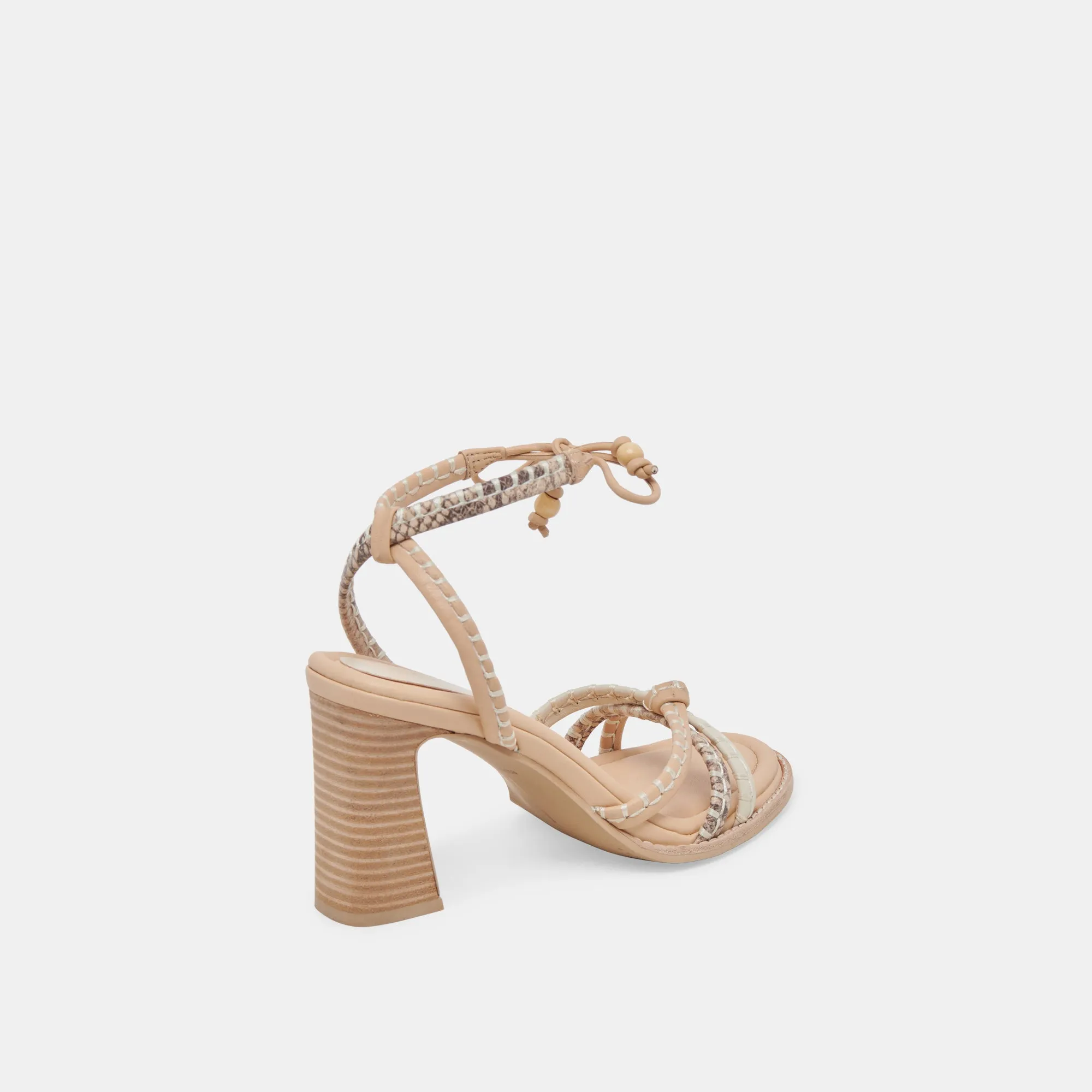 GAZELE HEELS IVORY MULTI LEATHER