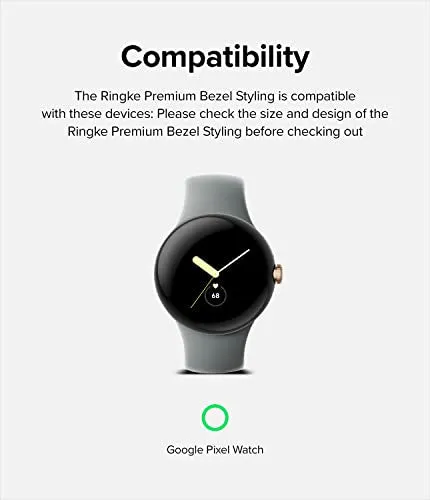 Google Pixel Watch Bezel Styling 40 mm - Black [40-40]