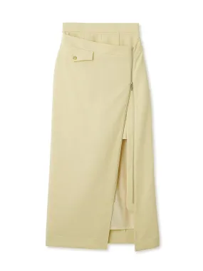 High Zip up Maxi Skirt