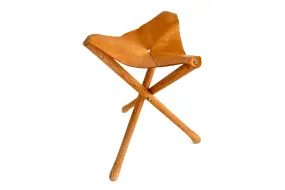 Pieced Leather Stool