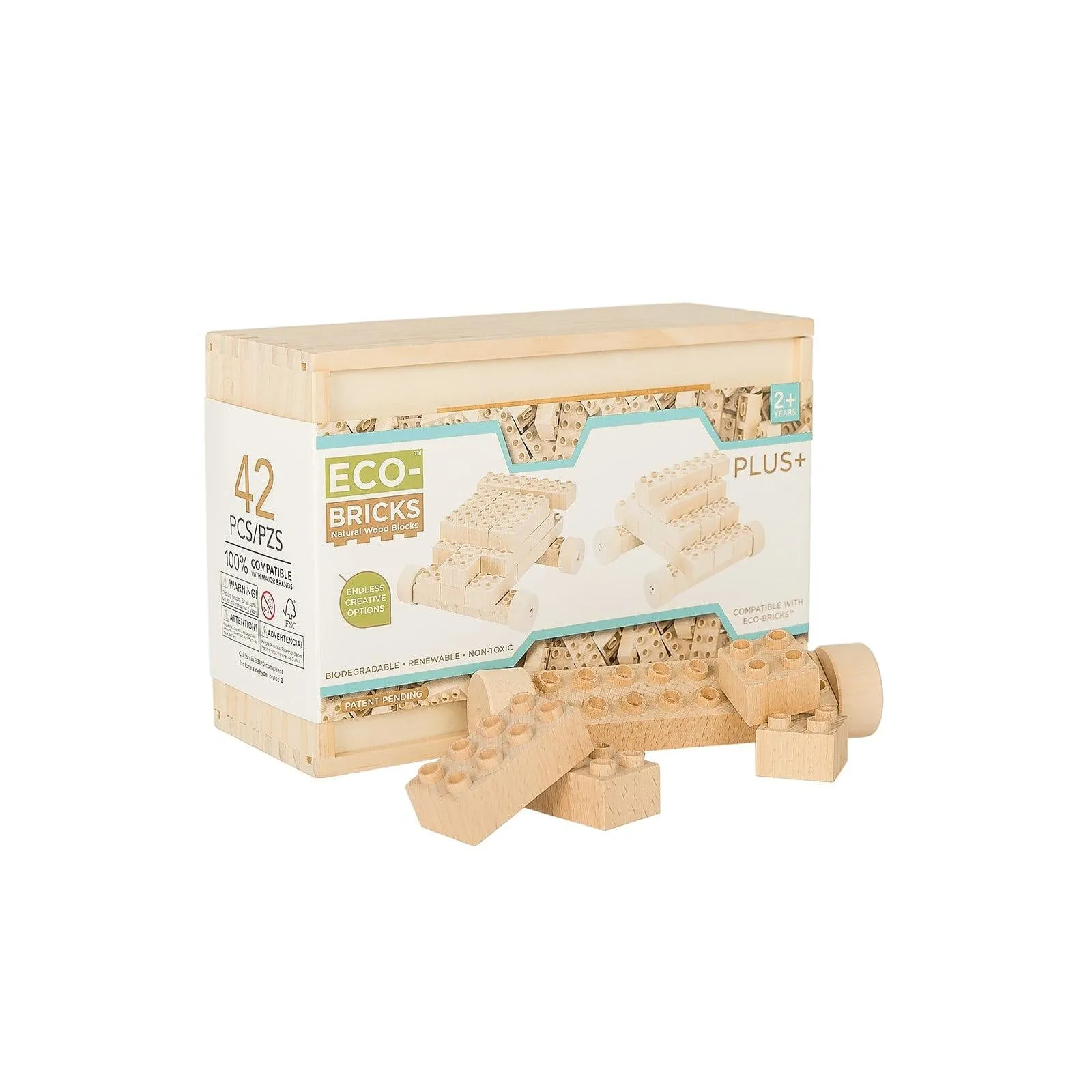 Plus  Wood Bricks 42pcs