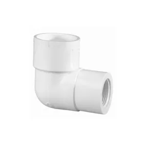 Schedule 40 PVC 90° Reducing Slip Elbow - Slip x FPT