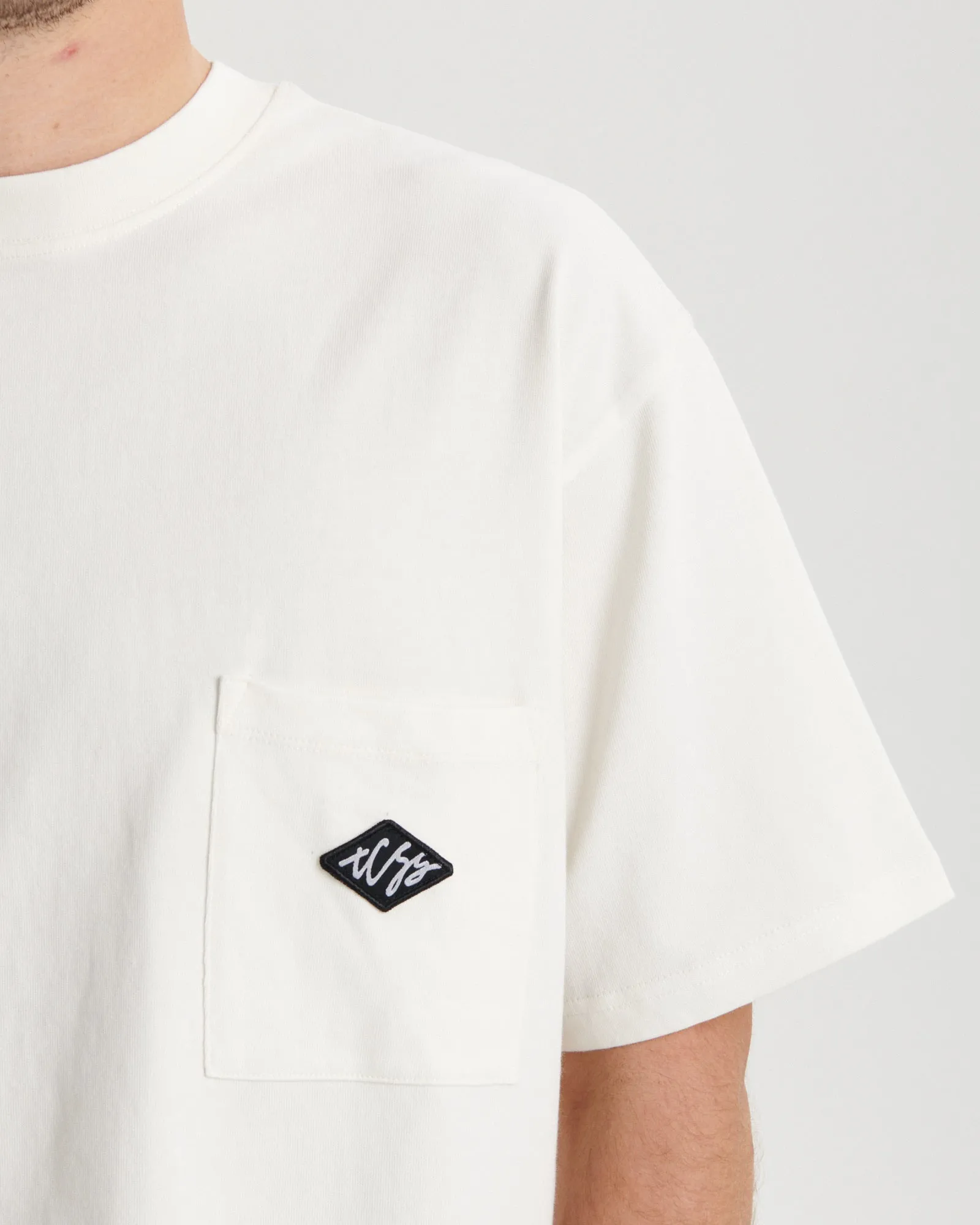 Scribble Pocket Tee - Vintage White