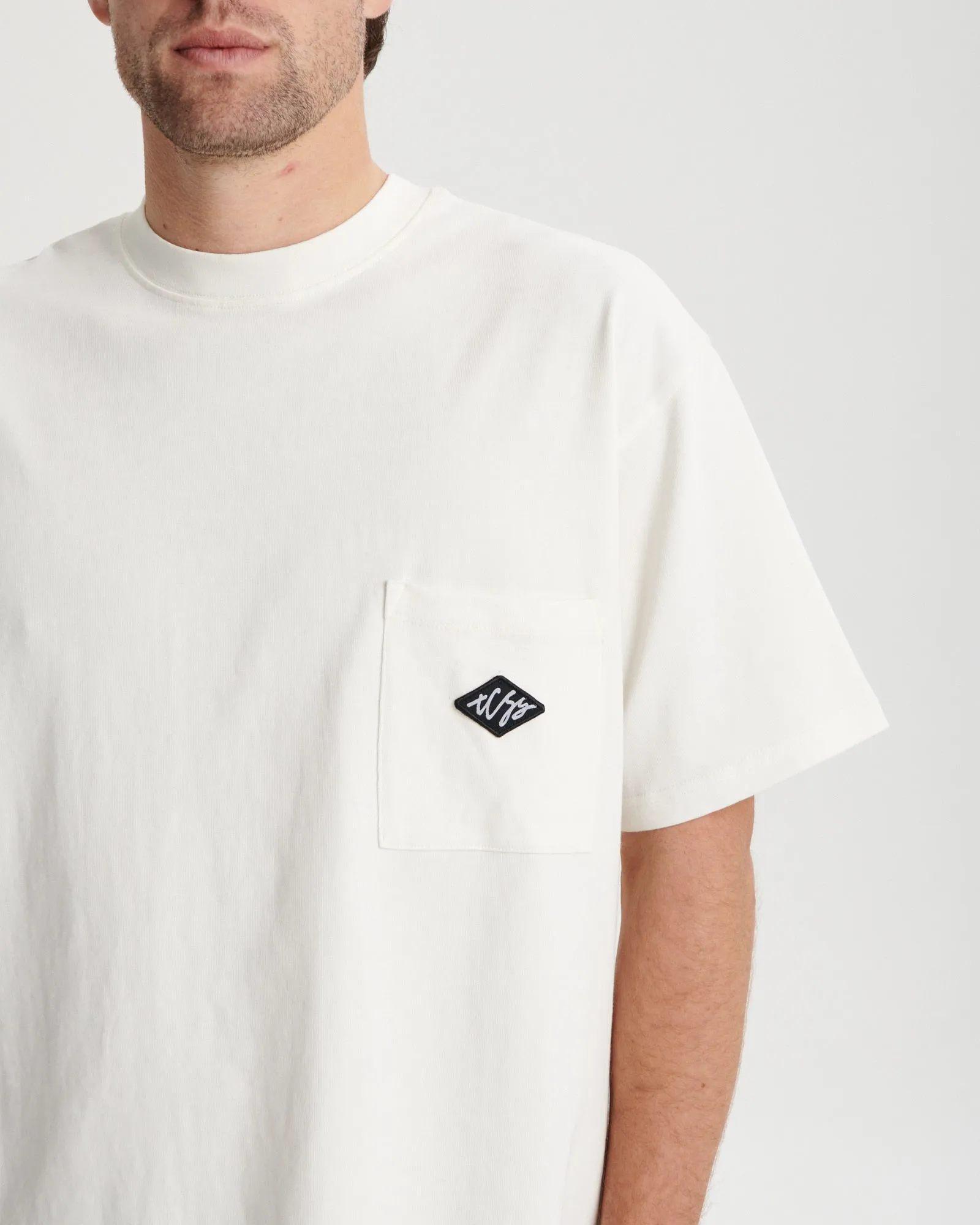 Scribble Pocket Tee - Vintage White