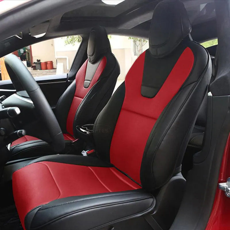 TAPTES® Seat Covers for 2012-2023 2024 Tesla Model S Front Seats, 100% OEM Style for Tesla Seat Covers