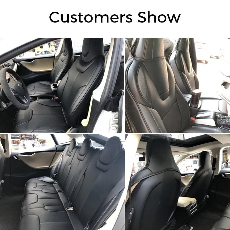 TAPTES® Seat Covers for 2012-2023 2024 Tesla Model S Front Seats, 100% OEM Style for Tesla Seat Covers