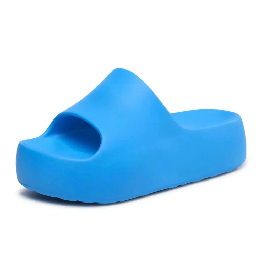 Tommy Hilfiger Chunky Flatform Pool Slides - BLU