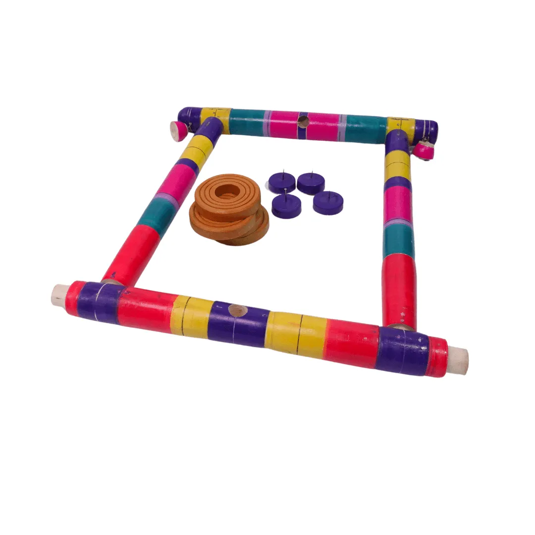 Traditional Wooden Nadavandi Walker for Toddlers Multicolor