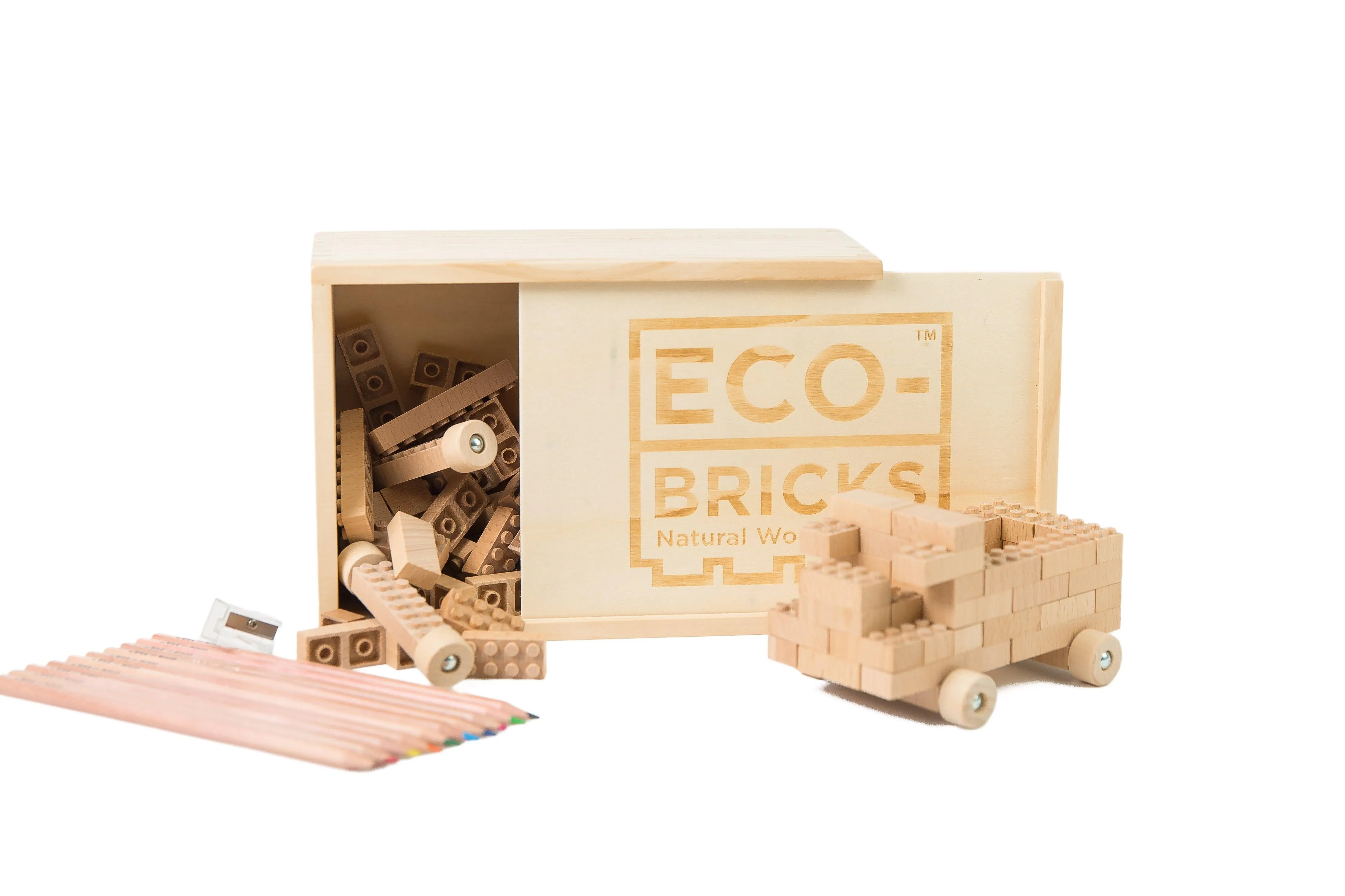 Wood Bricks 90pcs